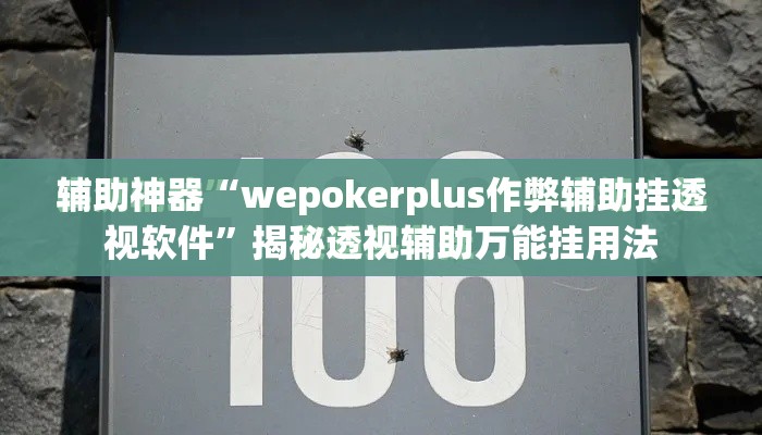 辅助神器“wepokerplus作弊辅助挂透视软件”揭秘透视辅助万能挂用法