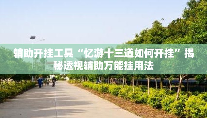 辅助开挂工具“忆游十三道如何开挂	”揭秘透视辅助万能挂用法