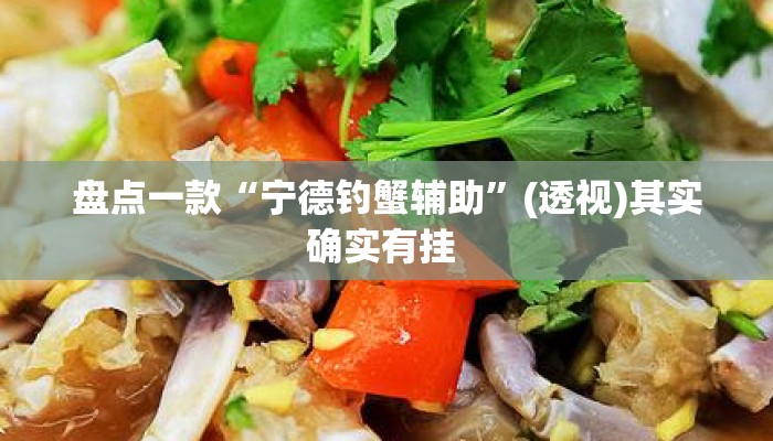 盘点一款“宁德钓蟹辅助”(透视)其实确实有挂 