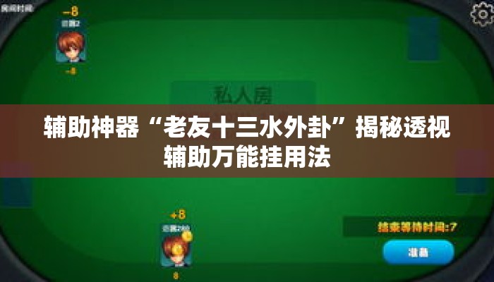 辅助神器“老友十三水外卦	”揭秘透视辅助万能挂用法