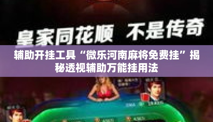 辅助开挂工具“微乐河南麻将免费挂	”揭秘透视辅助万能挂用法
