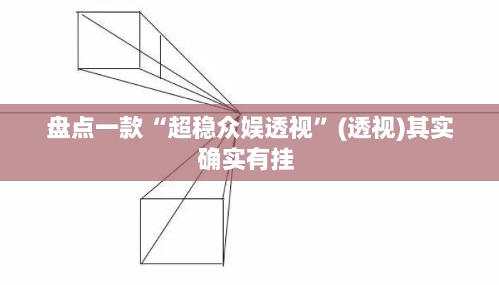 盘点一款“超稳众娱透视”(透视)其实确实有挂 
