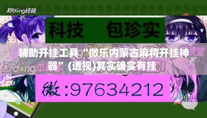 辅助开挂工具“微乐内蒙古麻将开挂神器”(透视)其实确实有挂 