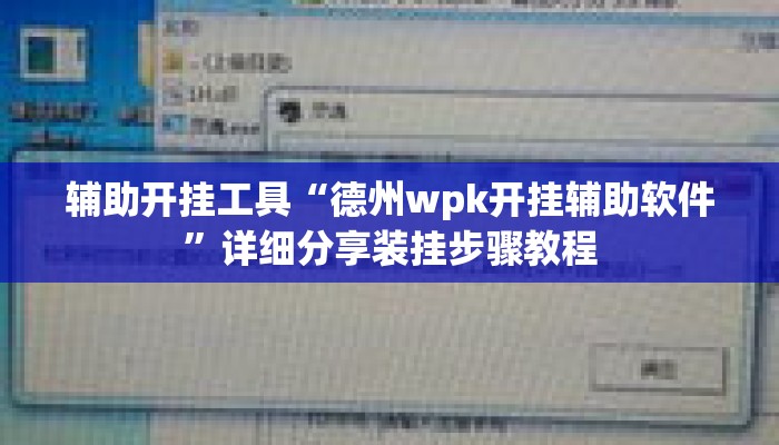 辅助开挂工具“德州wpk开挂辅助软件”详细分享装挂步骤教程