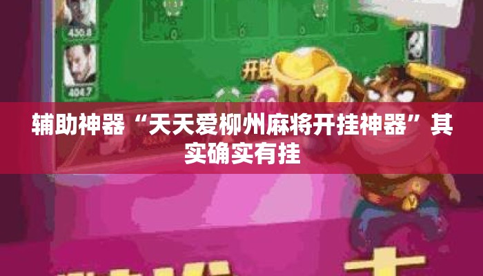 辅助神器“天天爱柳州麻将开挂神器	”其实确实有挂