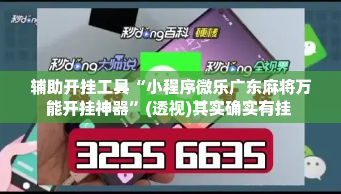 辅助开挂工具“小程序微乐广东麻将万能开挂神器”(透视)其实确实有挂 