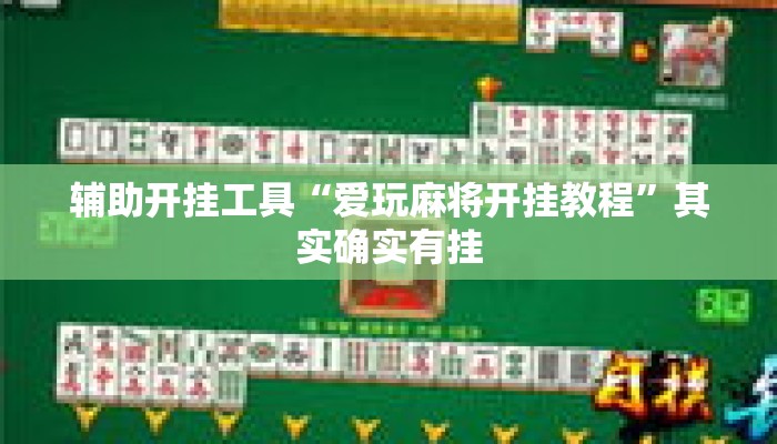辅助开挂工具“爱玩麻将开挂教程”其实确实有挂