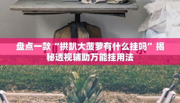 盘点一款“拱趴大菠萝有什么挂吗”揭秘透视辅助万能挂用法