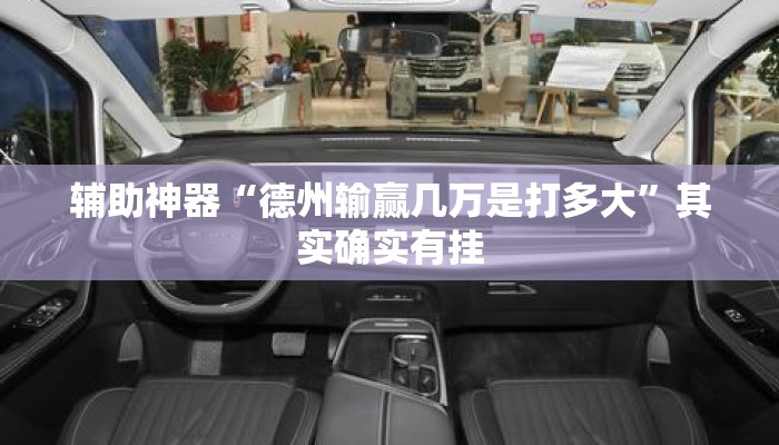 辅助神器“德州输赢几万是打多大	”其实确实有挂