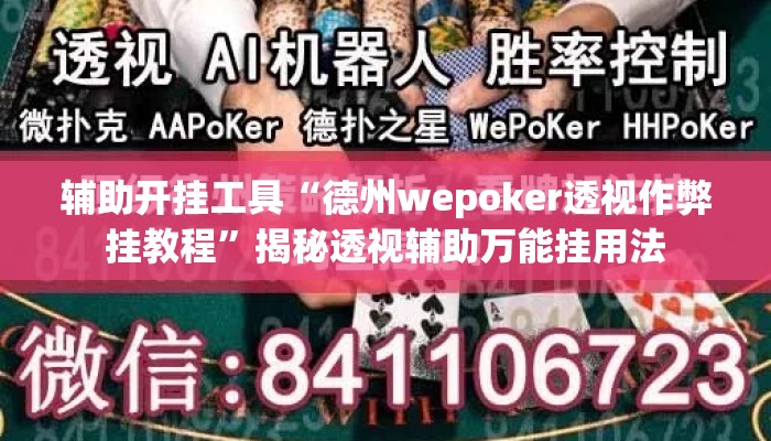 辅助开挂工具“德州wepoker透视作弊挂教程”揭秘透视辅助万能挂用法