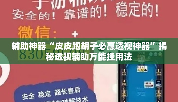 辅助神器“皮皮跑胡子必赢透视神器	”揭秘透视辅助万能挂用法