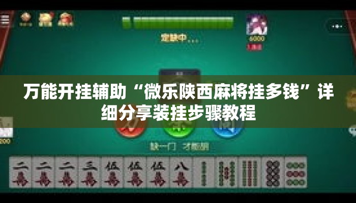 万能开挂辅助“微乐陕西麻将挂多钱”详细分享装挂步骤教程