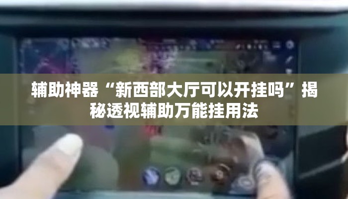 辅助神器“新西部大厅可以开挂吗”揭秘透视辅助万能挂用法