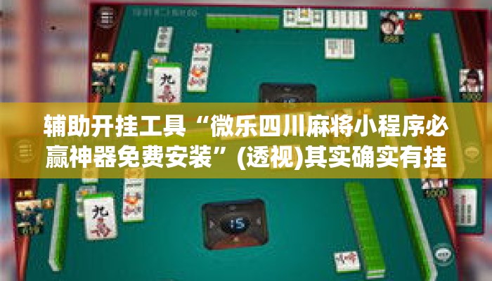 辅助开挂工具“微乐四川麻将小程序必赢神器免费安装	”(透视)其实确实有挂 