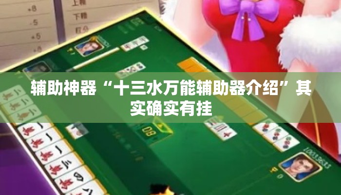 辅助神器“十三水万能辅助器介绍	”其实确实有挂