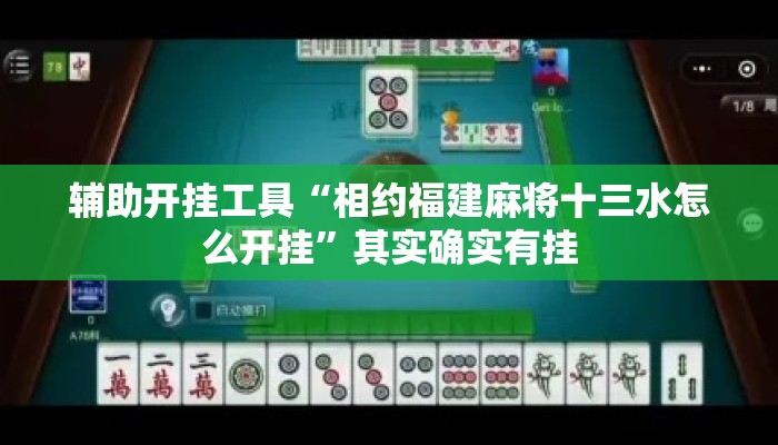 辅助开挂工具“相约福建麻将十三水怎么开挂	”其实确实有挂