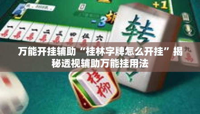 万能开挂辅助“桂林字牌怎么开挂	”揭秘透视辅助万能挂用法