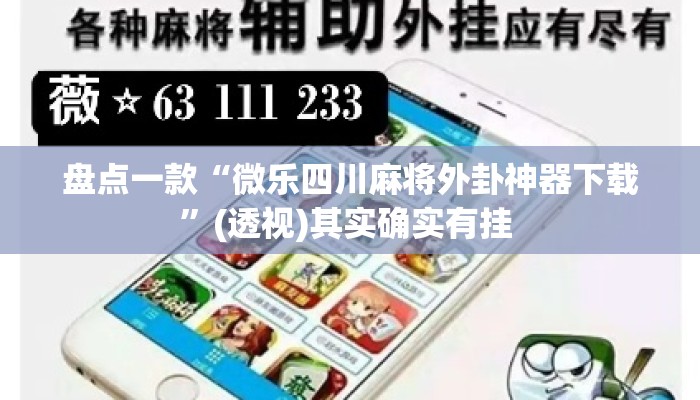 盘点一款“微乐四川麻将外卦神器下载	”(透视)其实确实有挂 