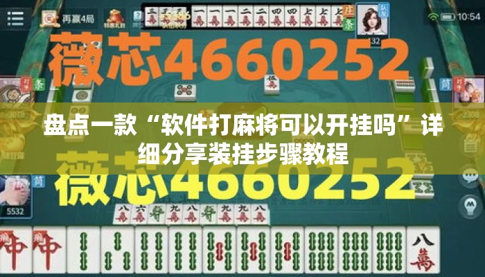 盘点一款“软件打麻将可以开挂吗	”详细分享装挂步骤教程