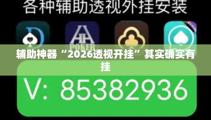 辅助神器“2026透视开挂	”其实确实有挂