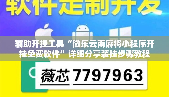 辅助开挂工具“微乐云南麻将小程序开挂免费软件	”详细分享装挂步骤教程