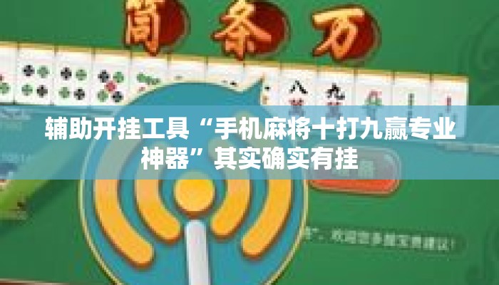辅助开挂工具“手机麻将十打九赢专业神器”其实确实有挂
