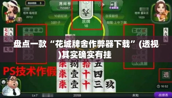 盘点一款“花城牌舍作弊器下载	”(透视)其实确实有挂 
