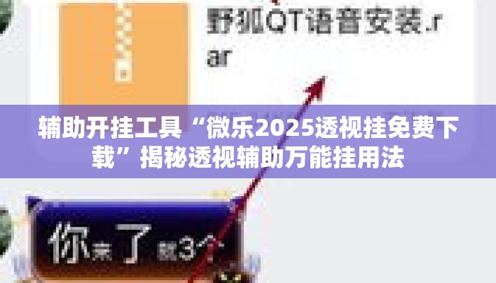 辅助开挂工具“微乐2025透视挂免费下载”揭秘透视辅助万能挂用法