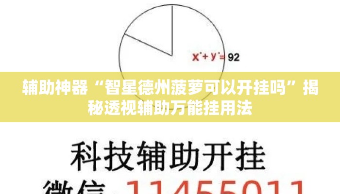 辅助神器“智星德州菠萝可以开挂吗	”揭秘透视辅助万能挂用法