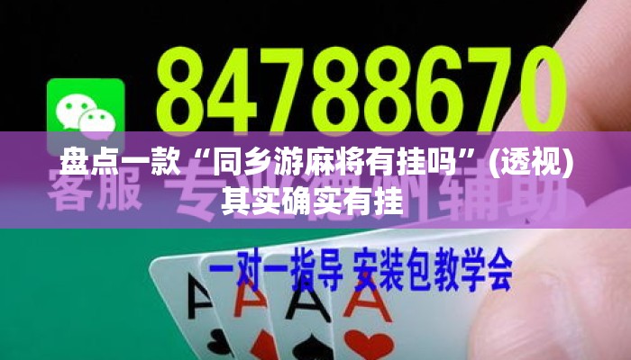盘点一款“同乡游麻将有挂吗”(透视)其实确实有挂 