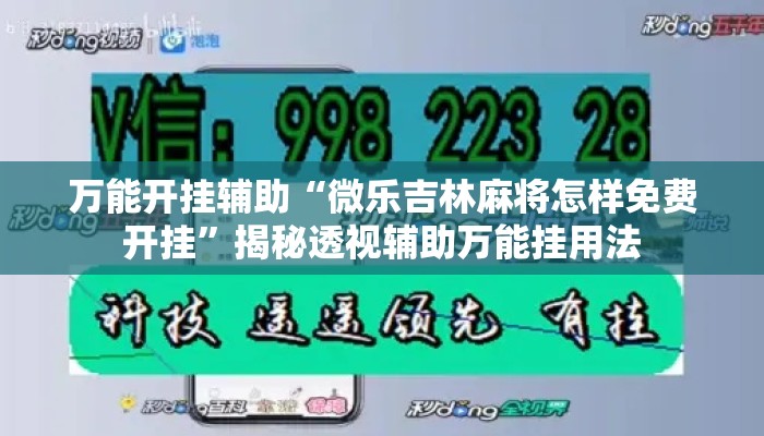 万能开挂辅助“微乐吉林麻将怎样免费开挂	”揭秘透视辅助万能挂用法