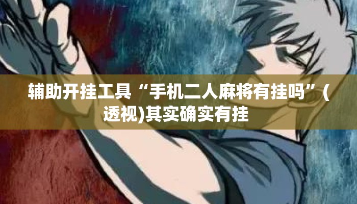 辅助开挂工具“手机二人麻将有挂吗”(透视)其实确实有挂 