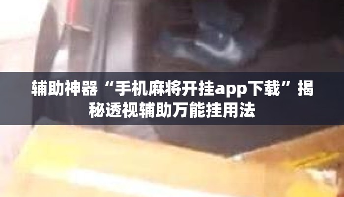 辅助神器“手机麻将开挂app下载”揭秘透视辅助万能挂用法