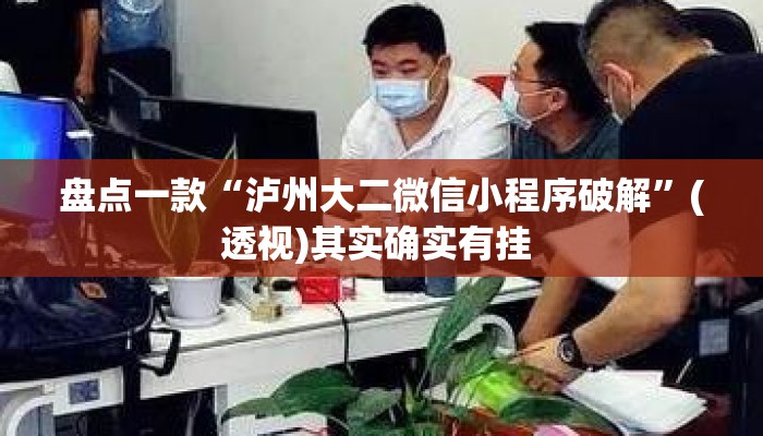 盘点一款“泸州大二微信小程序破解”(透视)其实确实有挂 