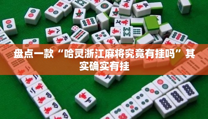 盘点一款“哈灵浙江麻将究竟有挂吗”其实确实有挂