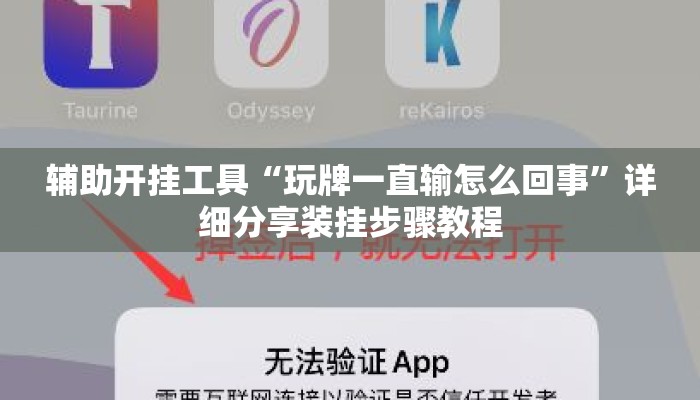 辅助开挂工具“玩牌一直输怎么回事”详细分享装挂步骤教程