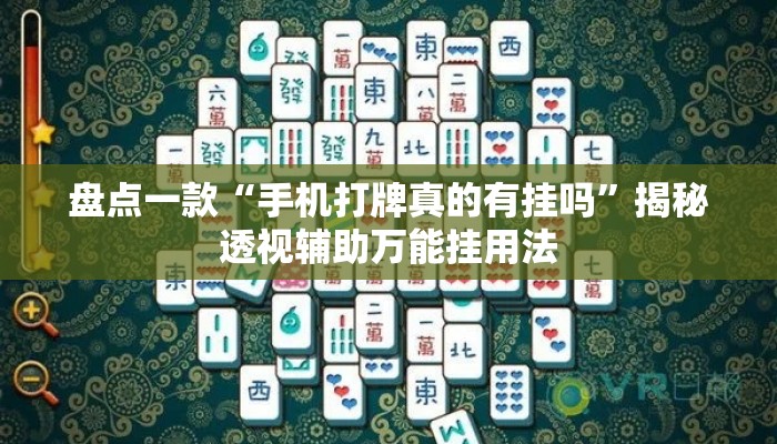 盘点一款“手机打牌真的有挂吗”揭秘透视辅助万能挂用法