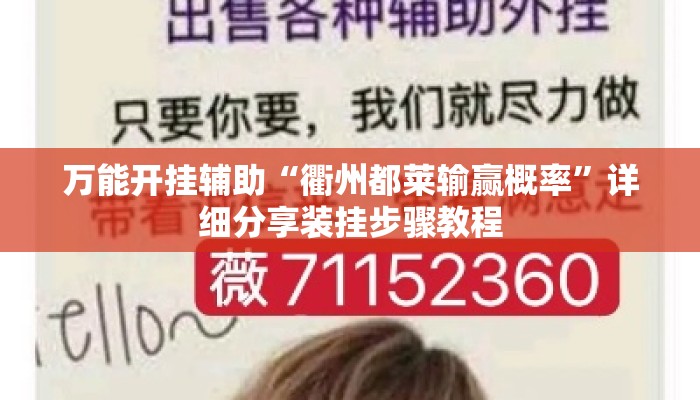 万能开挂辅助“衢州都莱输赢概率	”详细分享装挂步骤教程