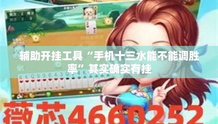 辅助开挂工具“手机十三水能不能调胜率”其实确实有挂
