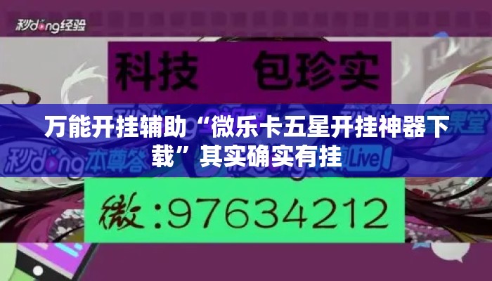 万能开挂辅助“微乐卡五星开挂神器下载	”其实确实有挂