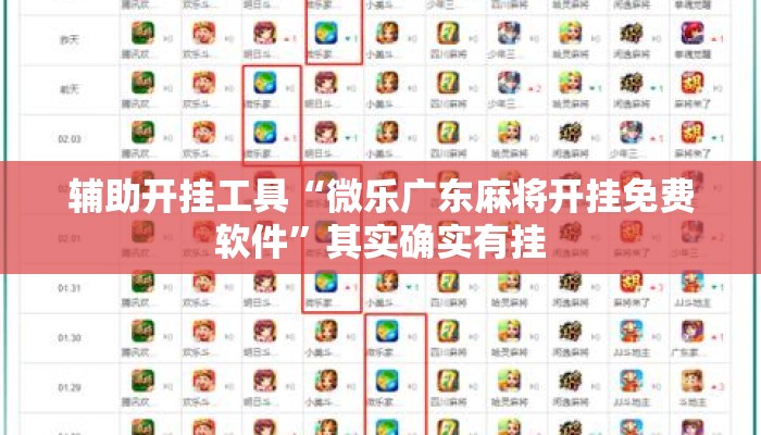 辅助开挂工具“微乐广东麻将开挂免费软件”其实确实有挂