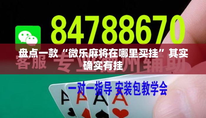 盘点一款“微乐麻将在哪里买挂”其实确实有挂