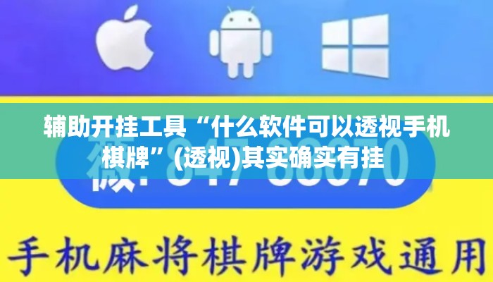 辅助开挂工具“什么软件可以透视手机棋牌	”(透视)其实确实有挂 