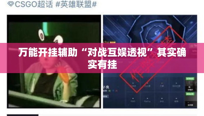 万能开挂辅助“对战互娱透视”其实确实有挂