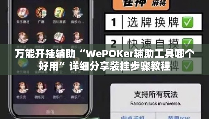 万能开挂辅助“WePOKer辅助工具哪个好用	”详细分享装挂步骤教程