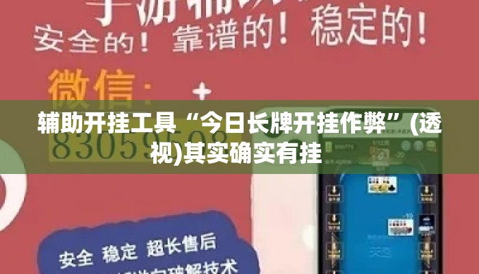 辅助开挂工具“今日长牌开挂作弊”(透视)其实确实有挂 