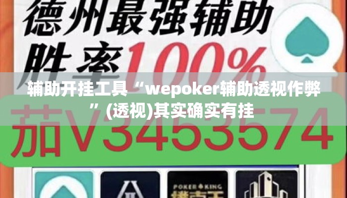 辅助开挂工具“wepoker辅助透视作弊	”(透视)其实确实有挂 