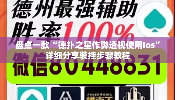 盘点一款“德扑之星作弊透视使用Ios”详细分享装挂步骤教程