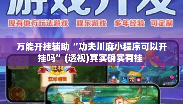 万能开挂辅助“功夫川麻小程序可以开挂吗”(透视)其实确实有挂 