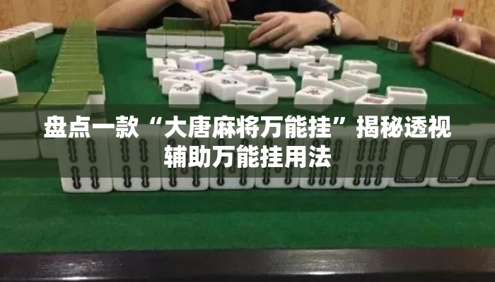 盘点一款“大唐麻将万能挂”揭秘透视辅助万能挂用法